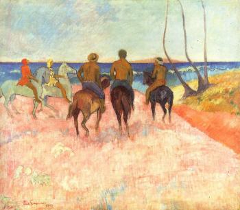 保羅 高更 Riders on the Beach 保羅 高更 Riders on the Beach